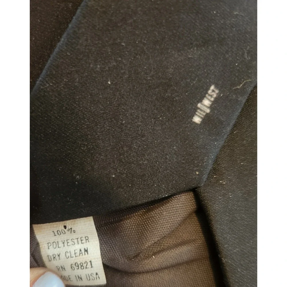 Ralph Marlin Tie Necktie Men's One Size Black Vintage The Three Stooges USA Made